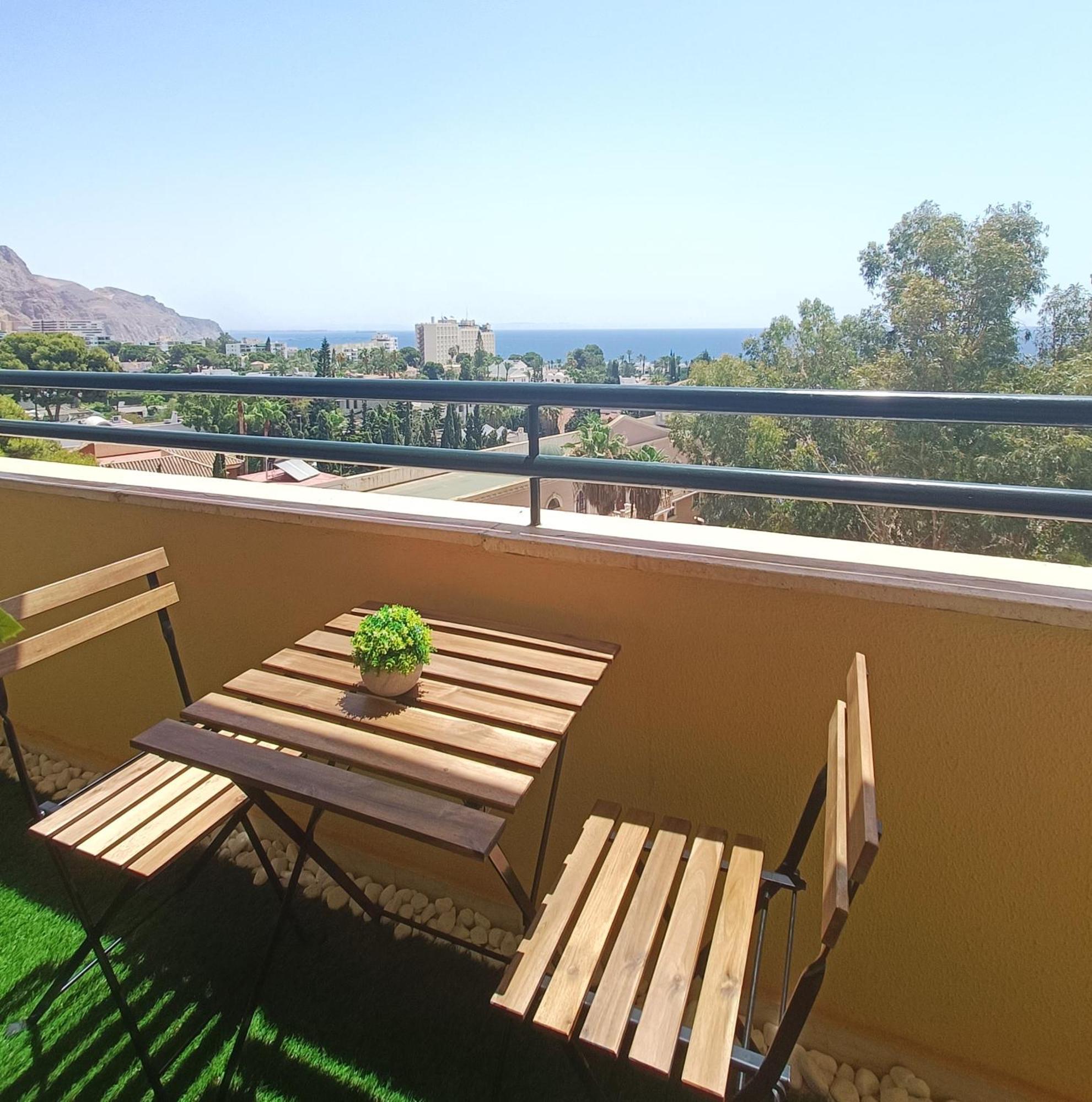 Geminis 504 Suite Con Terraza Y Vistas Al Mar Aguadulce  Bagian luar foto